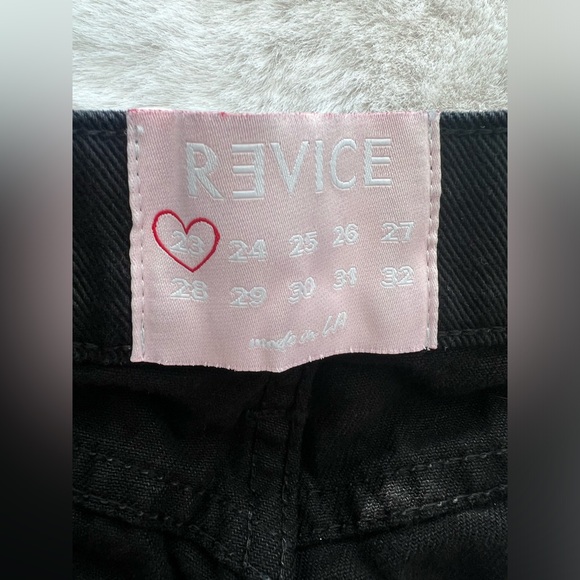 Revice Distressed Square Holes All Over Jean in Black Size 23 - Picture 10 of 12